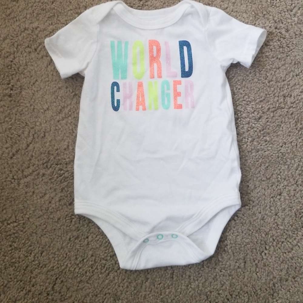 White short sleeve onsie